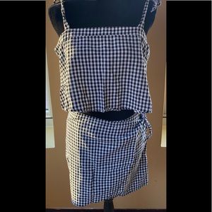 Madewell Set  Black & White Checkers Sz 8.